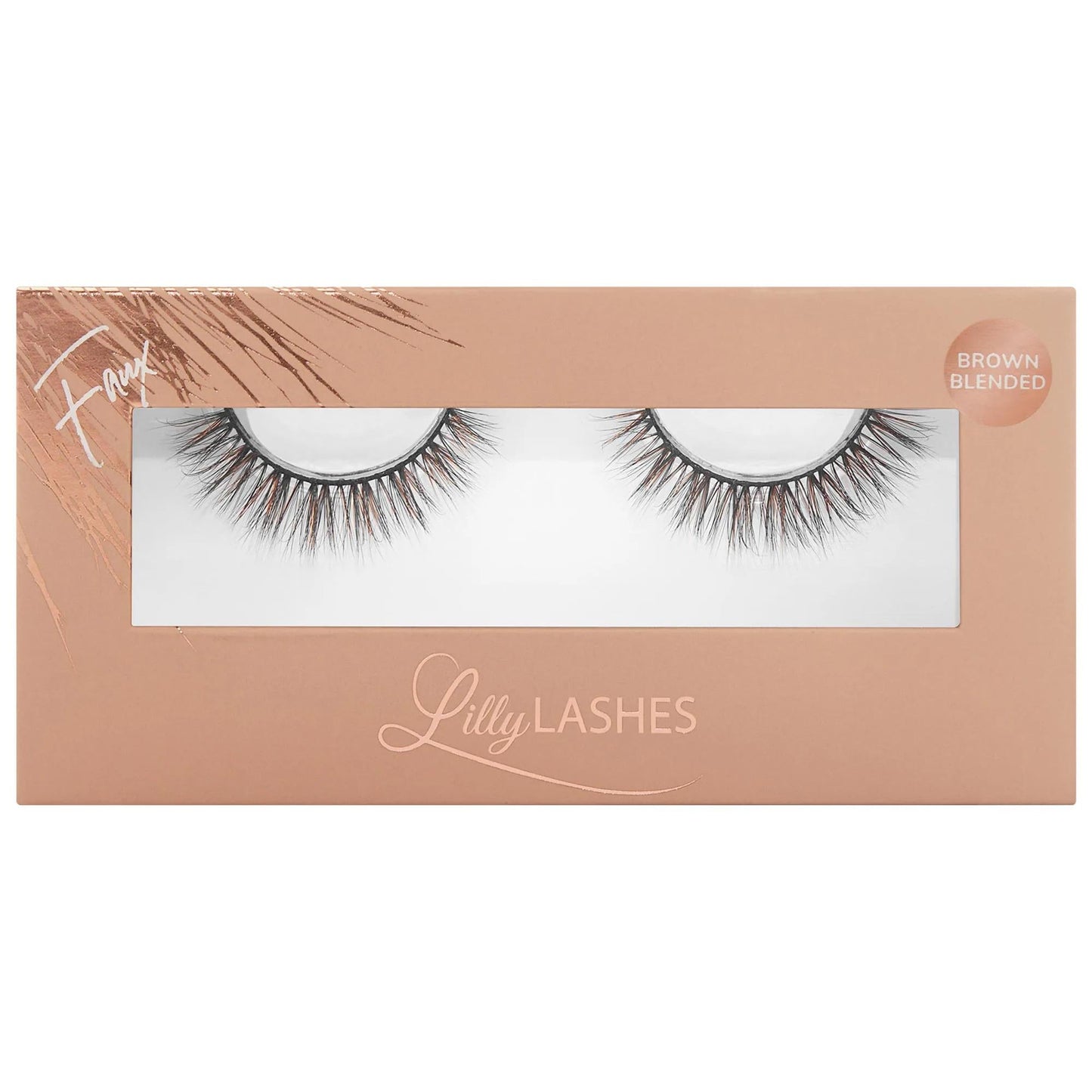 Everyday Faux Mink: Natural Brown Blended Eyelashes - Vegan, Cruelty-Free, Reusable - Enhance Your Natural Glam Look