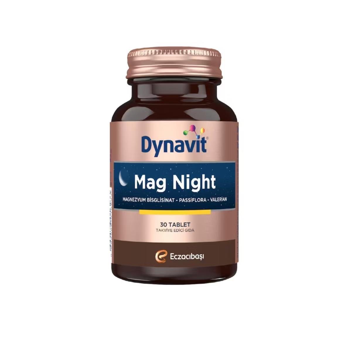Dynavit Mag Night Nighttime Magnesium Supplement - 30 Tablets