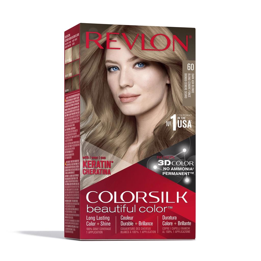 Revlon ColorSilk Beautiful Color Hair Dye 60 Dark Ash Blonde