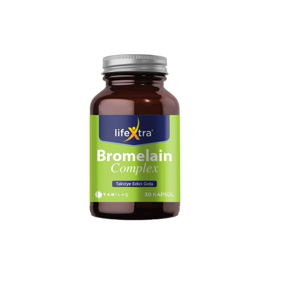 LifeXtra Bromelain Complex Dietary Supplement 30 Capsules