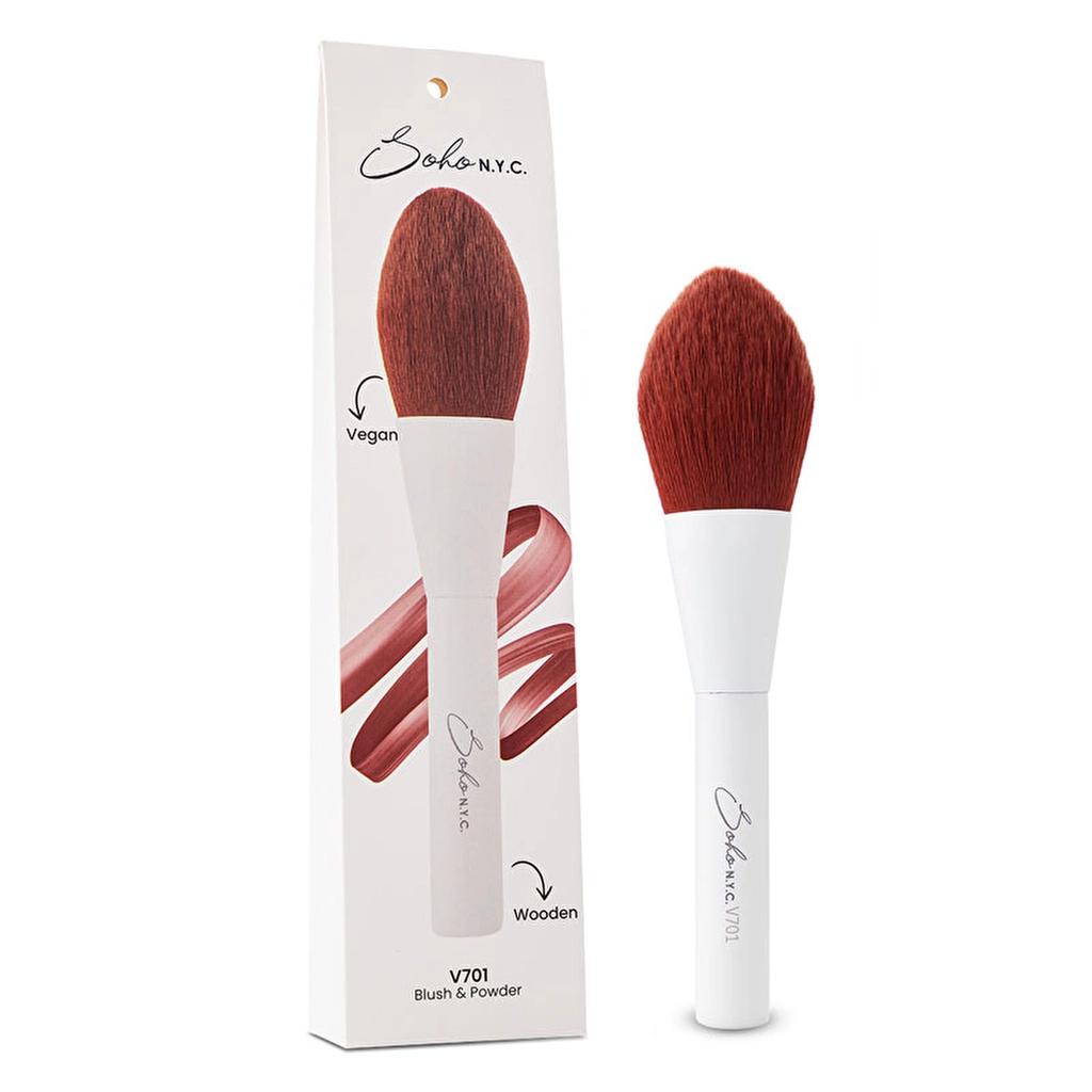 Soho N.Y.C. Vegan Flat Powder & Blush Brush V701