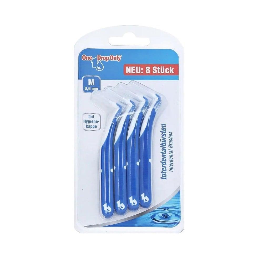 One Drop Only Interdental Brush M 8-Pack - Effective Oral Hygiene Tool for Tight Spaces