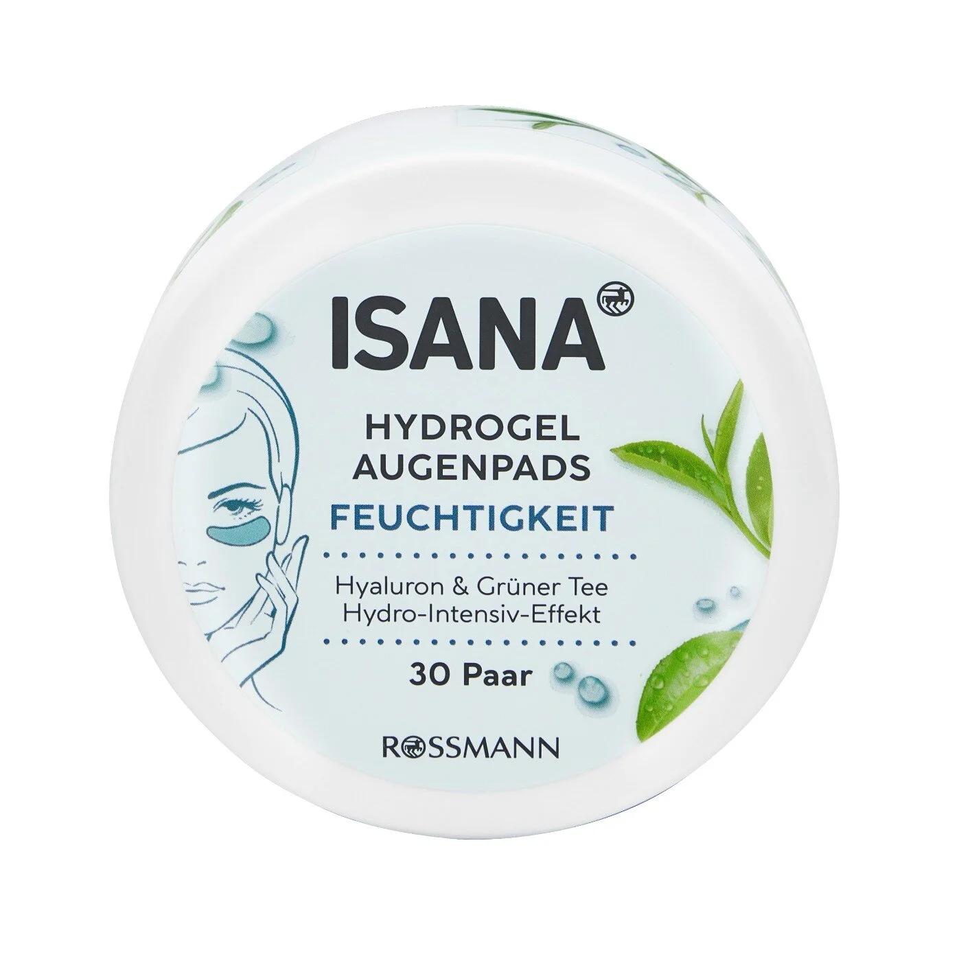 Isana Hydrogel Hyaluronic & Green Tea Eye Pads 30 Pairs