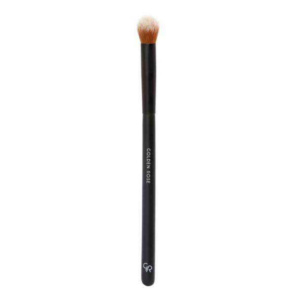 Golden Rose Highlighter Brush: Achieve Luminous Glow & Defined Contours - Premium Makeup Brush for Flawless Blending & Precise Application