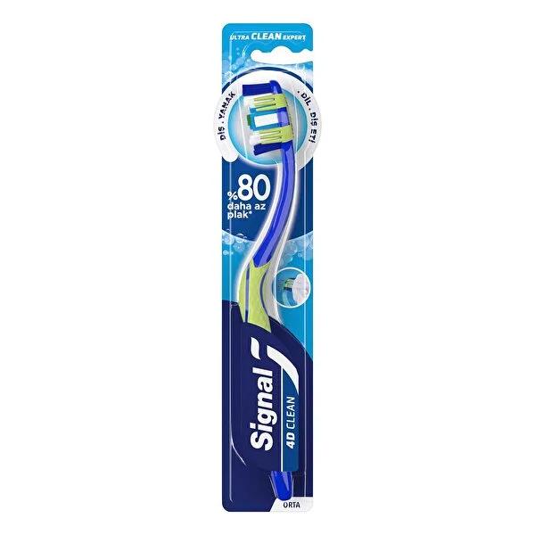 Signal 4D Clean Expert Electric Toothbrush - Advanced Oral Care with 4D Cleaning Technology, Removes up to 80% Plaque