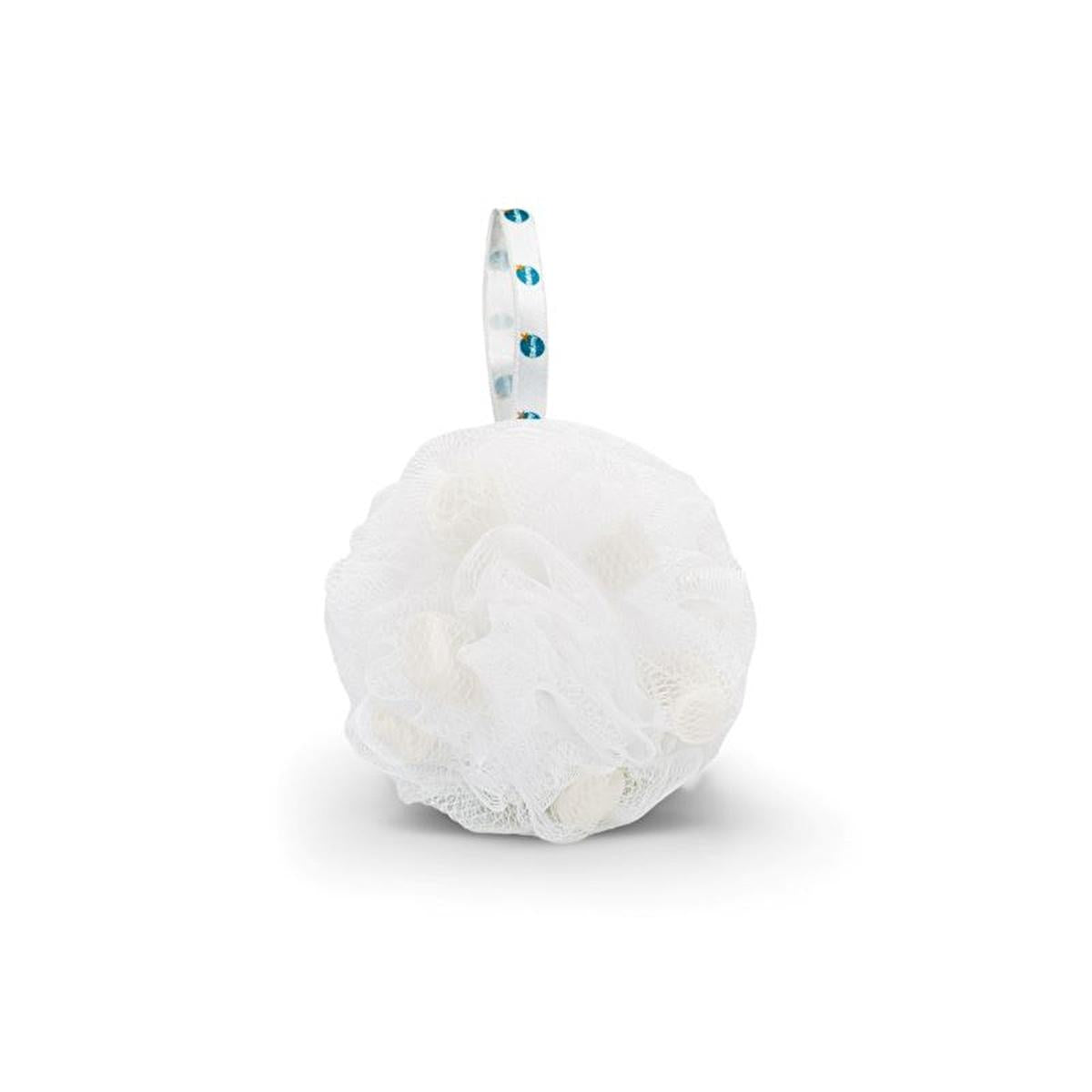 Balmy White Soap-Infused Bath Loofah - Dermatologically Tested, Luxurious Bathing Experience