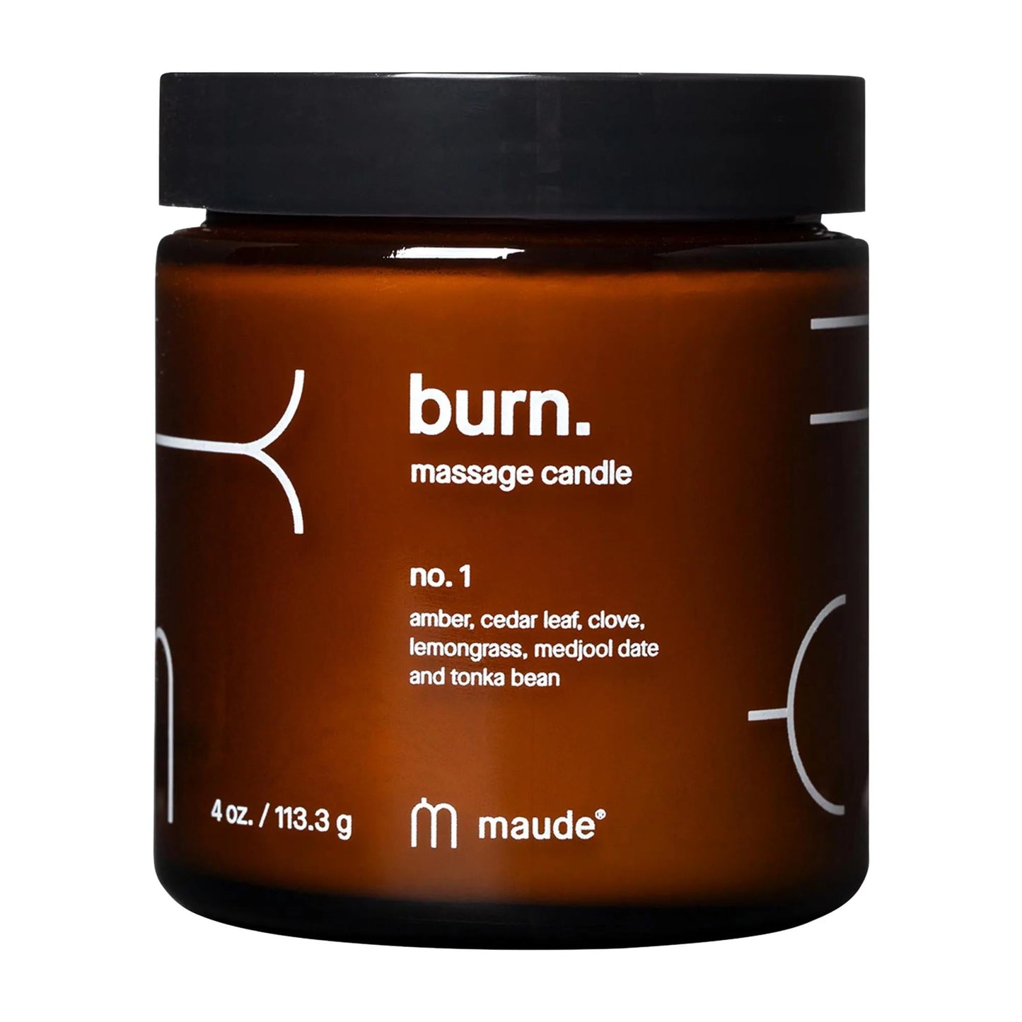 burn - Jojoba Oil Massage Candle for Soothing, Moisturizing Massage Experience - Cruelty-Free, Clean Beauty