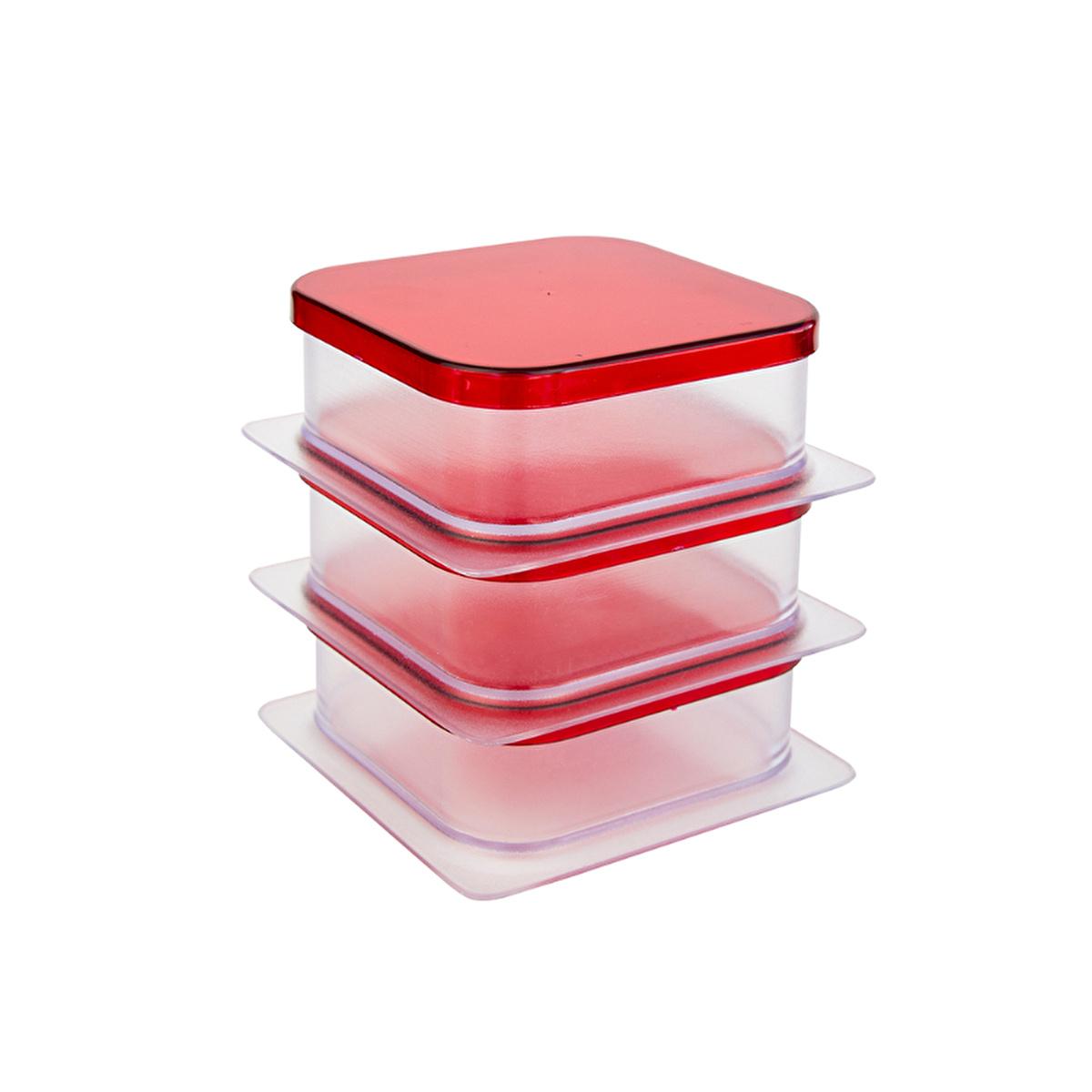 Decobella Breakfast Set - 3 Piece Serving Dishes with Lids, Food Storage, Dishwasher Safe Kitchenware
