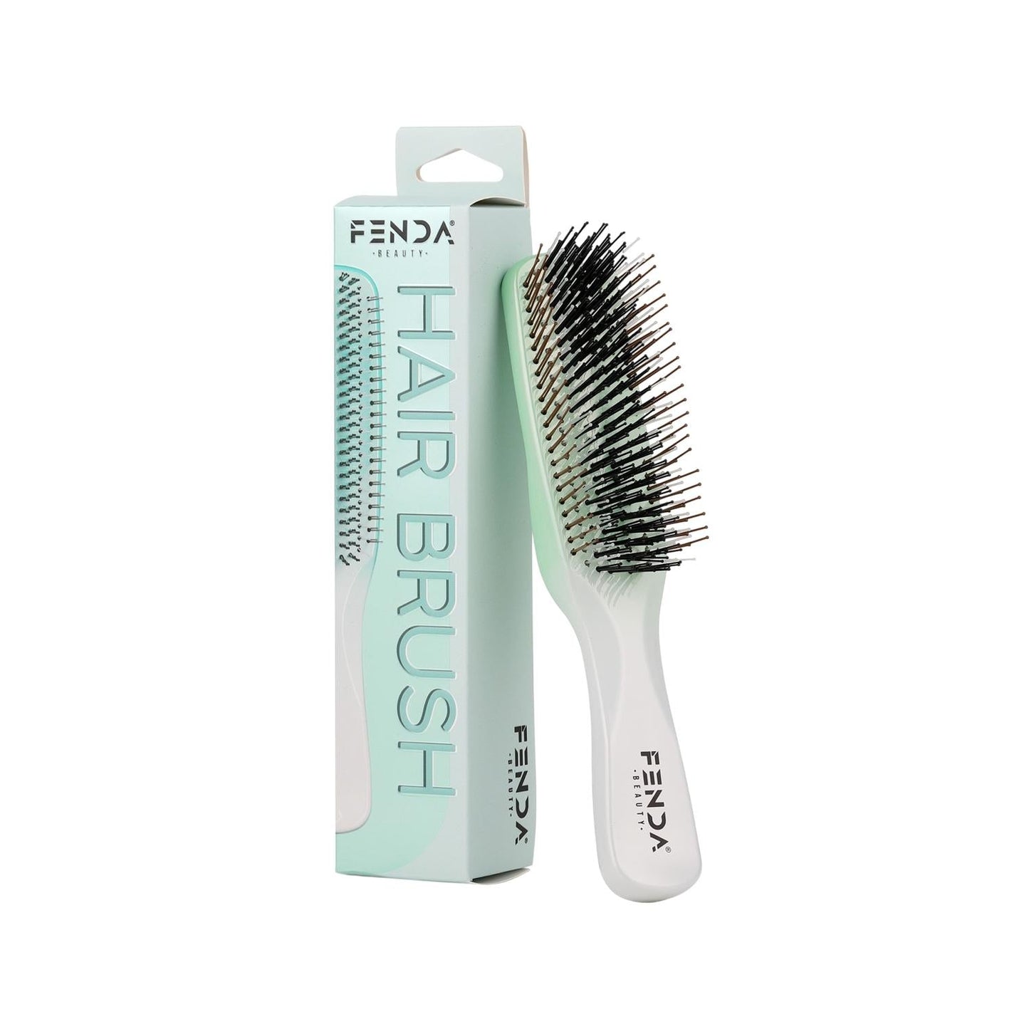 Fenda Aurora Green Professional Hair Brush with 4 Styling Tips