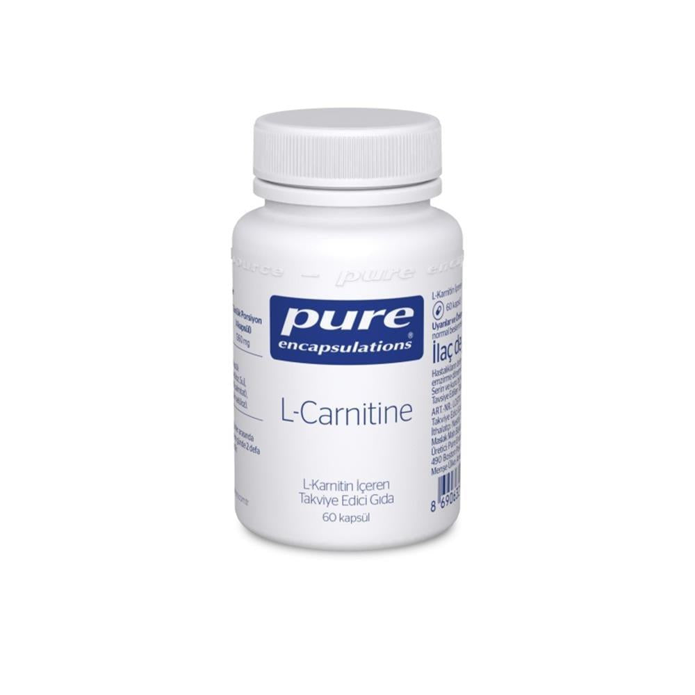 NOW Foods Pure L-Carnitine Supplement Capsules - Supports Weight Management and Energy - 60 Count