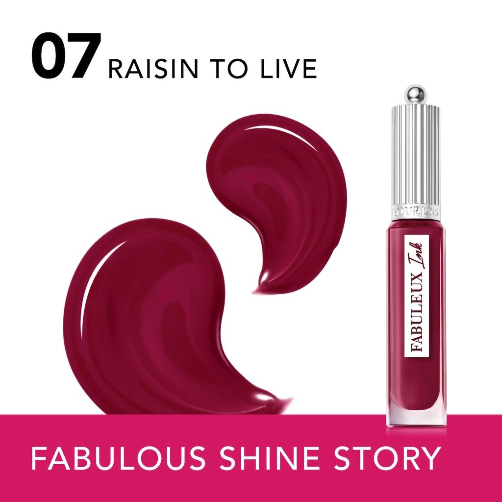 Bourjois Fabulous Shine Story Liquid Lipstick 07 Raisin To Live