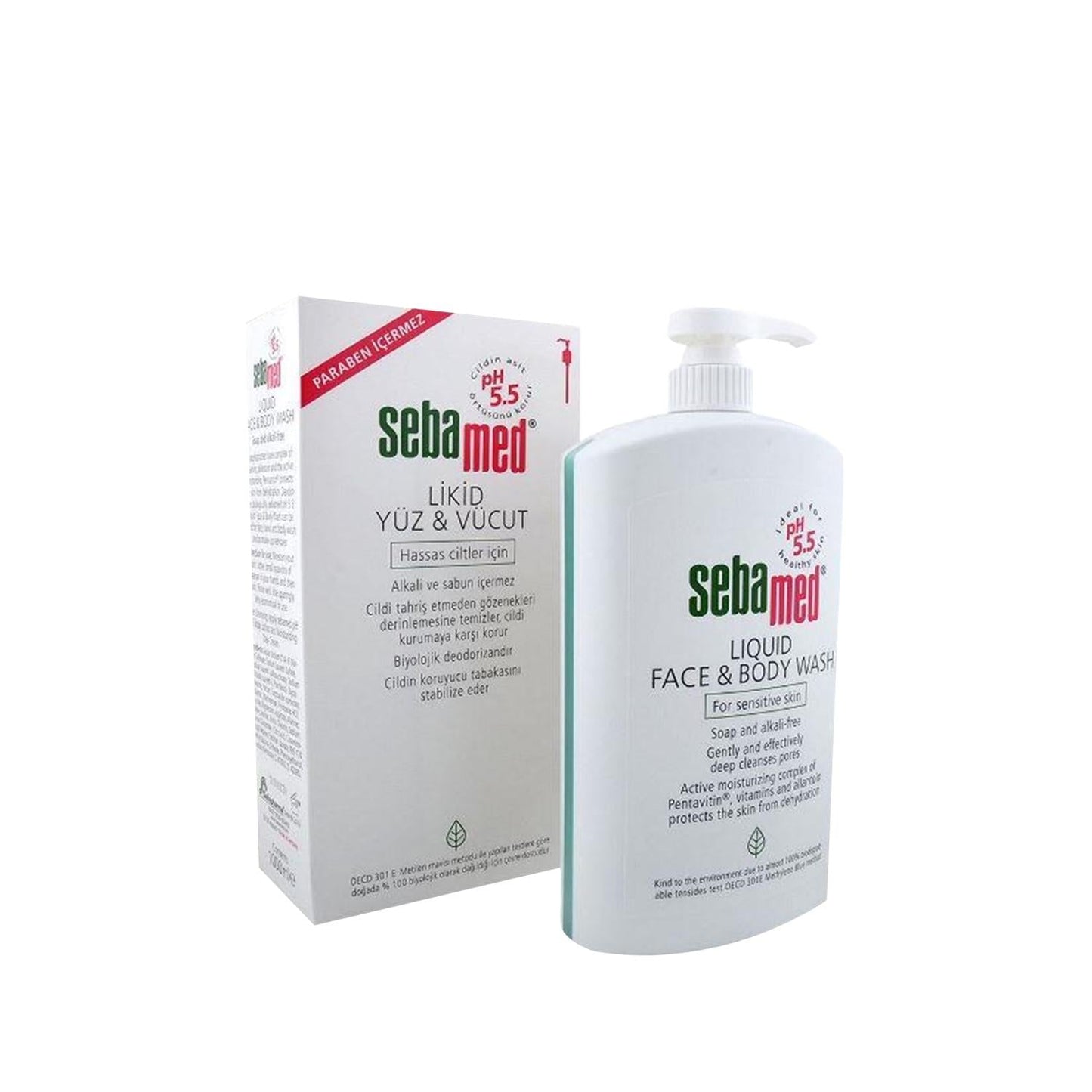 Sebamed Sensitive Skin Shower Gel for Face and Body - Gentle, pH-Balanced Cleanser, 33.81 fl oz