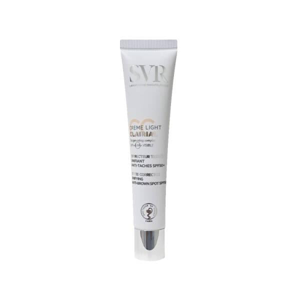 SVR Clairial CC Cream SPF50+ Light: Sun Protection & Even Skin Tone for Light Skin - Non-Comedogenic & Paraben-Free Formula