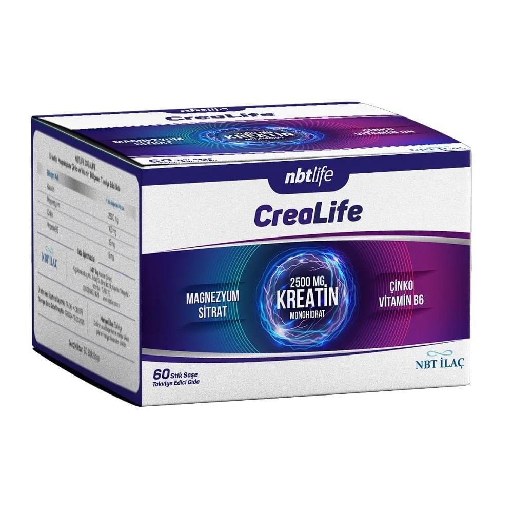 NBTLife Crealife Creatine Monohydrate Powder 60 Sachets