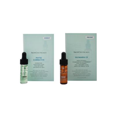 Skinceuticals Phyto Corrective & Silymarin CF Facial Serum Set: Soothe Redness, Hydrate & Fight Acne - Dermatologist Recommended