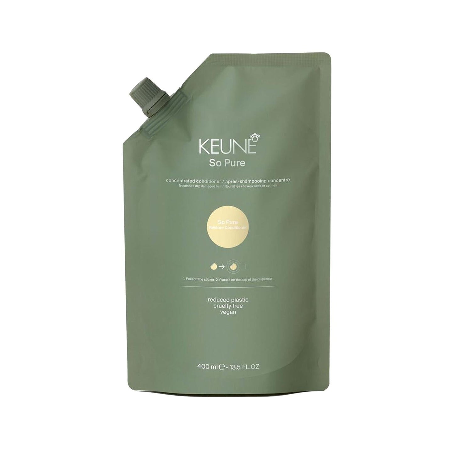 Keune So Pure Polish Defrizz Conditioner Refill 400 ml
