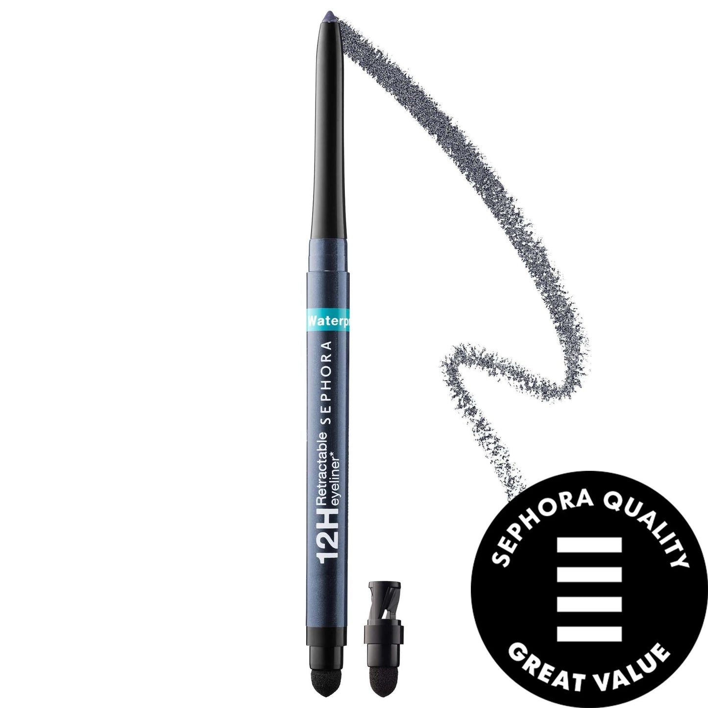 Merz Aesthetics Waterproof 12HR Retractable Eyeliner Pencil - Long-Lasting, Creamy Eye Makeup for Intense Looks