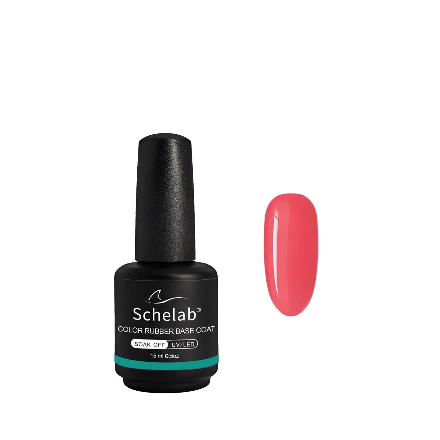 Schelab Color Rubber Base Coat 15 ml - Nail Base Coat for Protection & Customization
