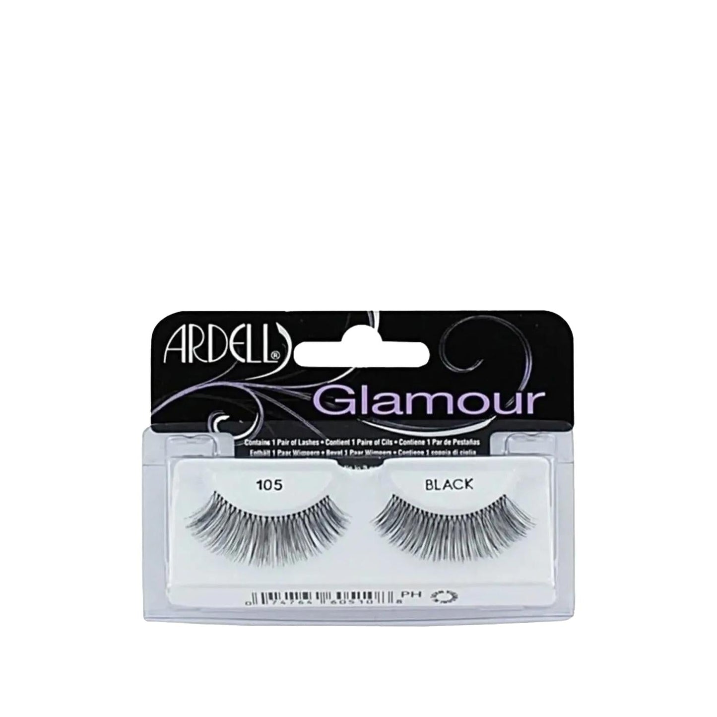 Ardell False Eyelashes Press On Lash 105 - Easy Apply Cosmetic Enhancements