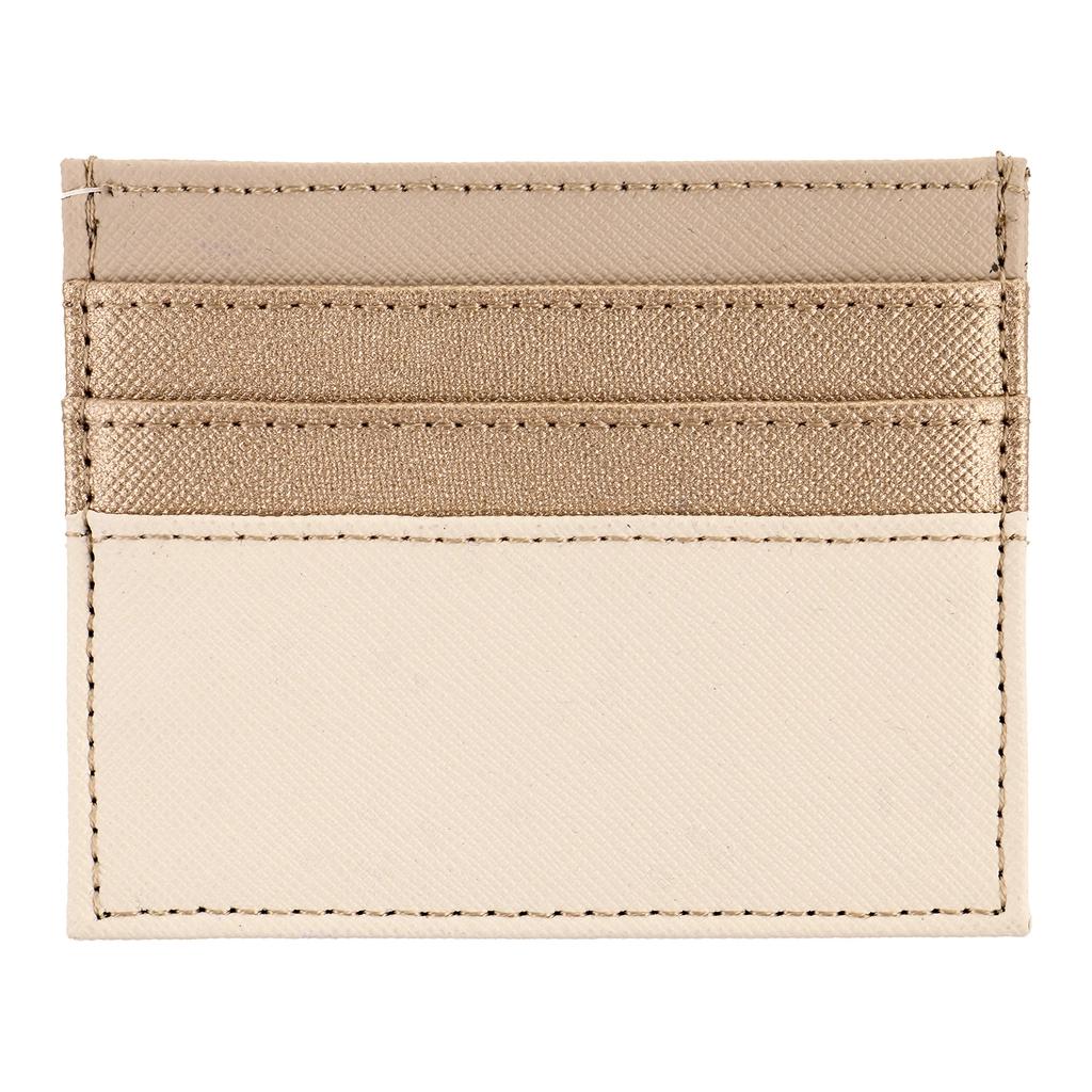 Eklips Cream Card Holder & Compact Wallet