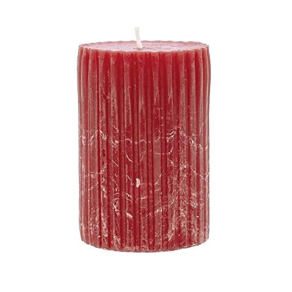 Rubin Licht Rustic Red Candle - 3.94 x 2.68 inches, Long-Lasting 44-Hour Burn Time