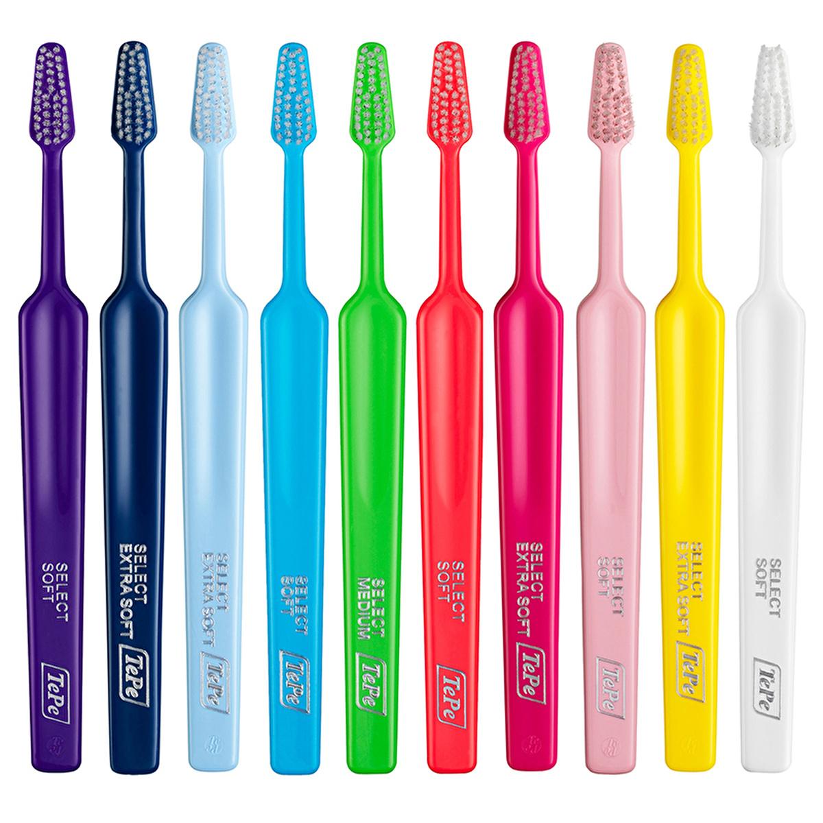 Tepe Select Soft Toothbrush 3-Pack: Gentle Cleaning for Sensitive Teeth & Gums with Non-Slip Grip