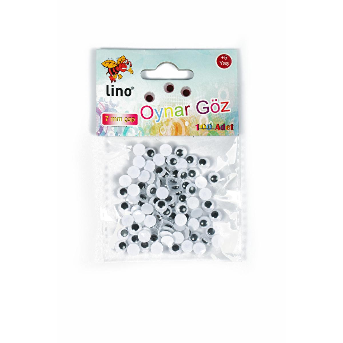 Lino Movable Eyes 7 mm Craft Eyes - for Dolls and Stuffed Animals, Craft Supplies