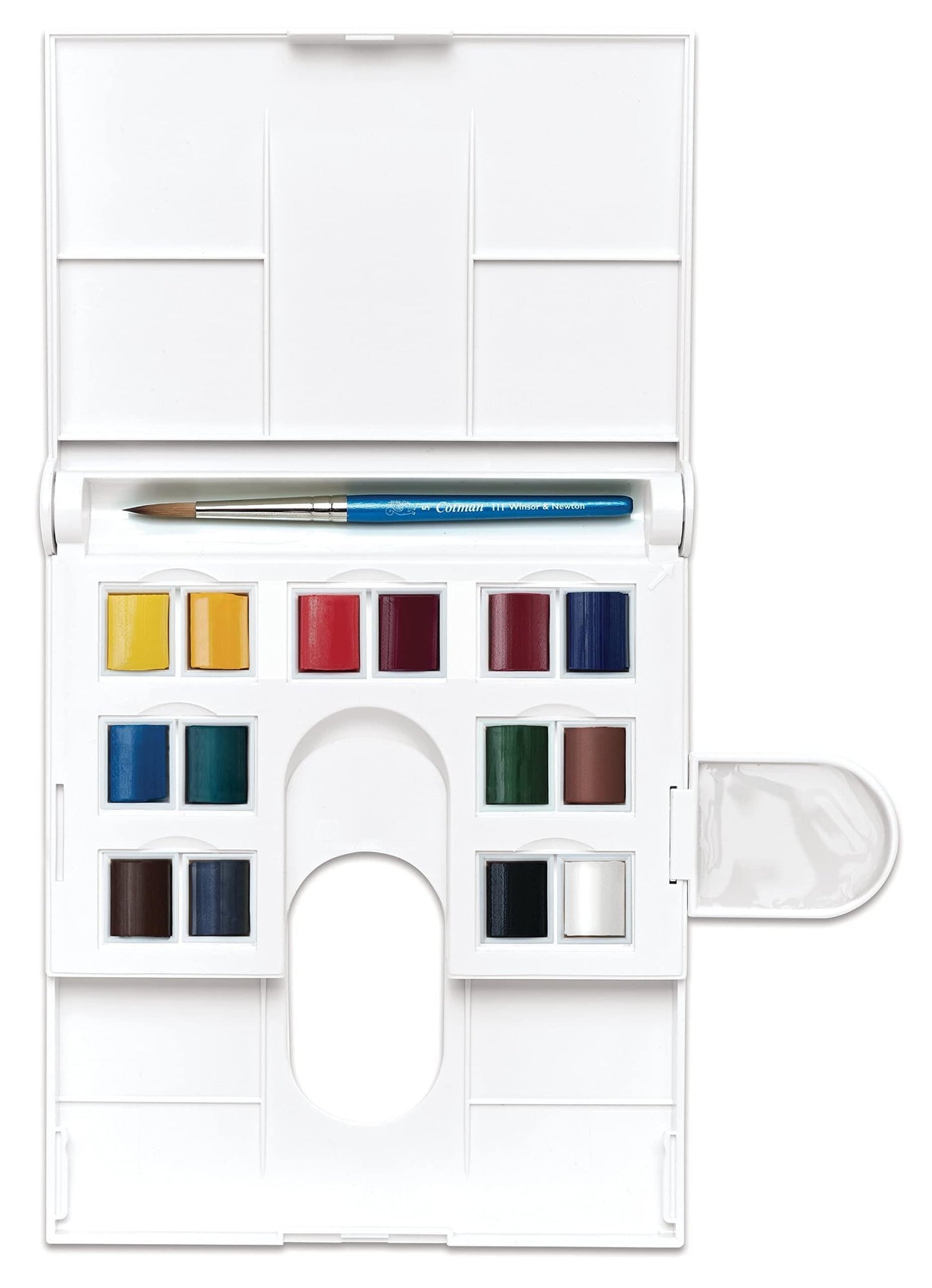 Winsor & Newton Cotman Water Colour Paint Compact Set, Set Of 14, Half Pans