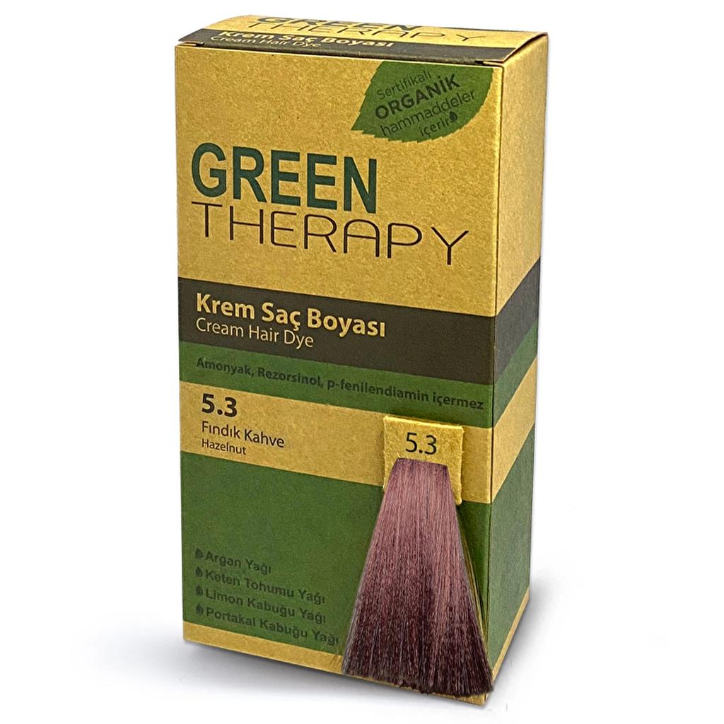 Green Therapy Cream Hair Color 5.3 Hazelnut Brown