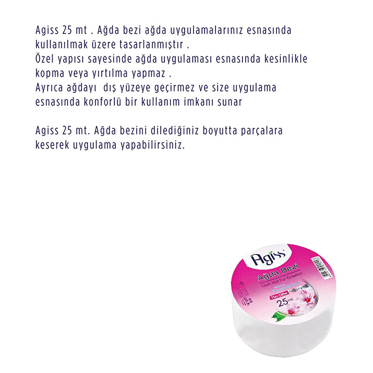 Agiss 25m Cotton Waxing Strip Roll for Effective Hair Removal - Gentle, Convenient, At-Home Waxing Solution