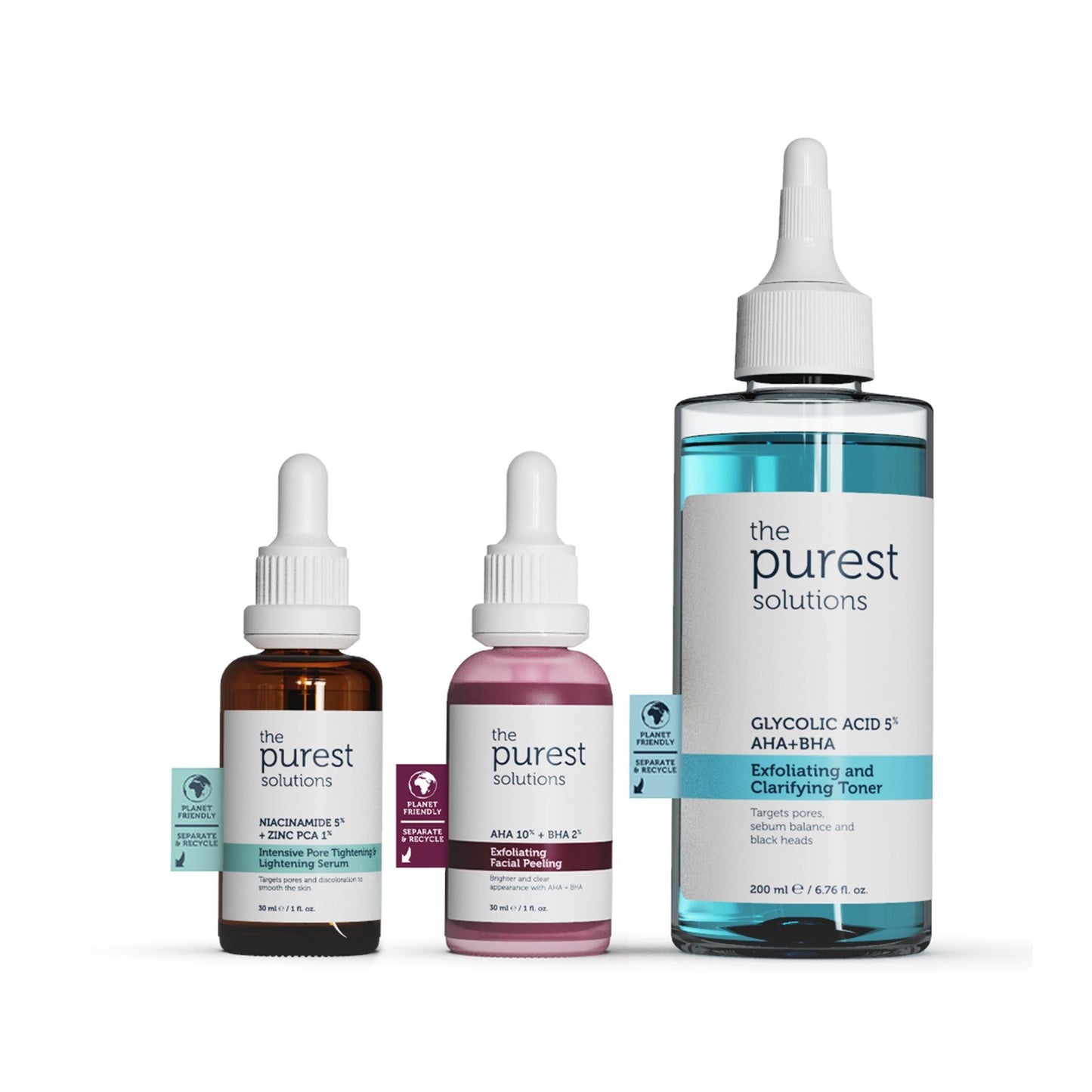 The Purest Solutions Acne Prevention Skincare Set - Illuminating Blackhead Removal for Acne-Prone Skin