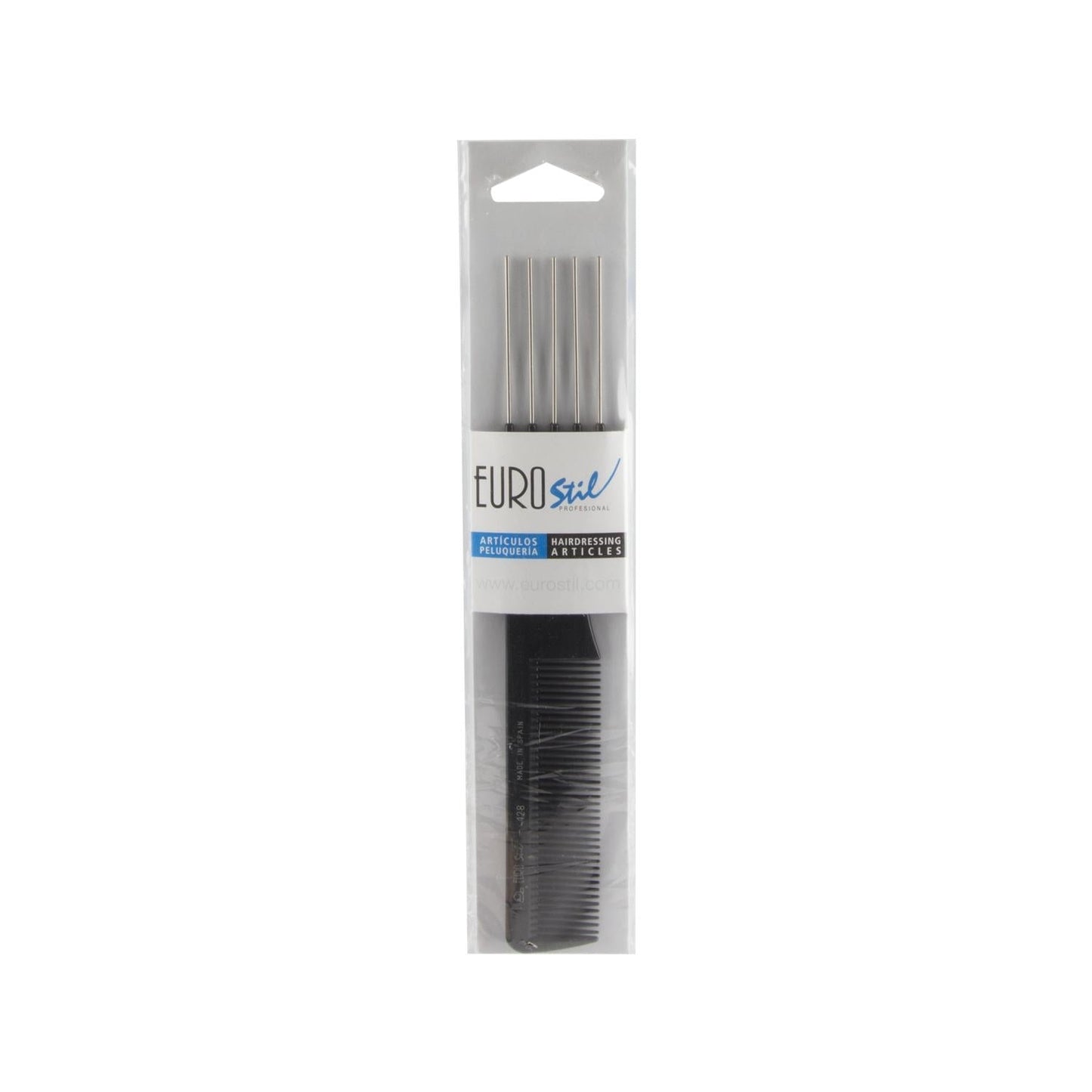 Eurostil Professional Spanish Hair Comb 128 - Detangle & Style with Ease