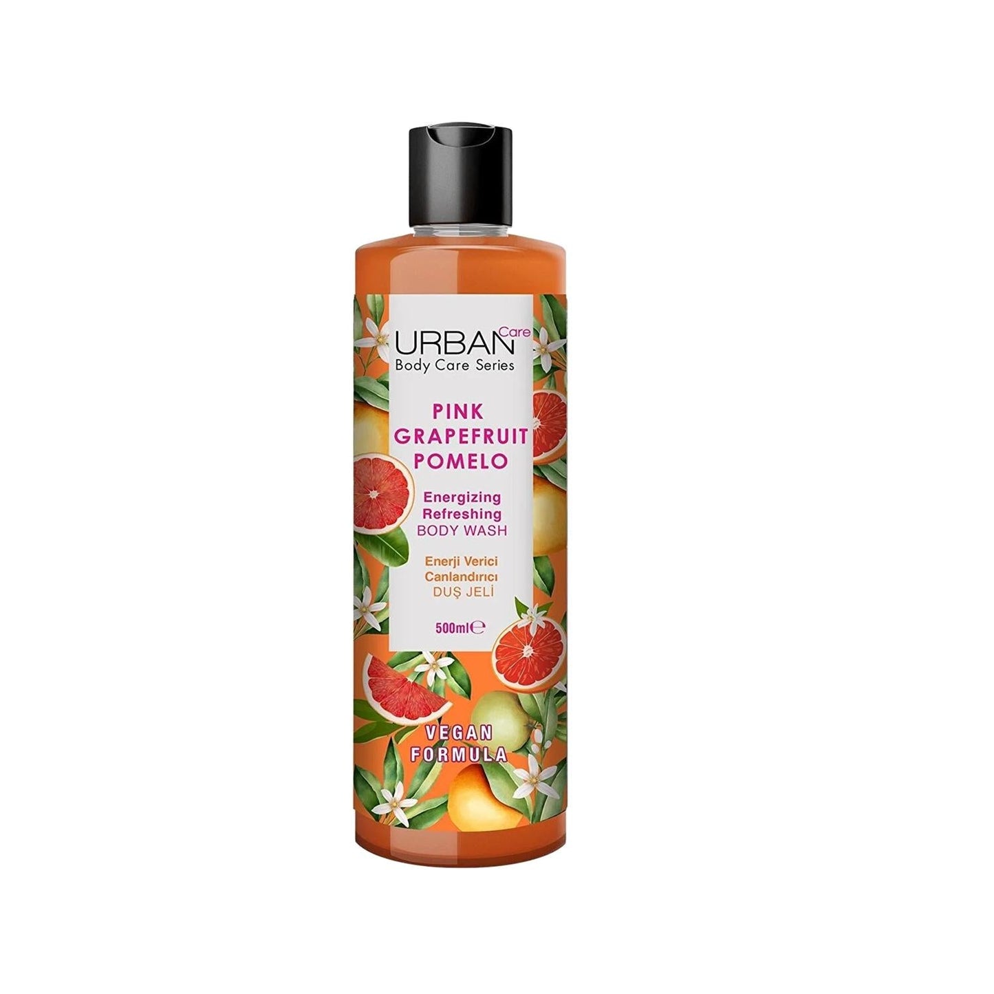 URBAN Care Body Series Pink Grapefruit Shower Gel 500ml - Refreshing & Invigorating Body Wash