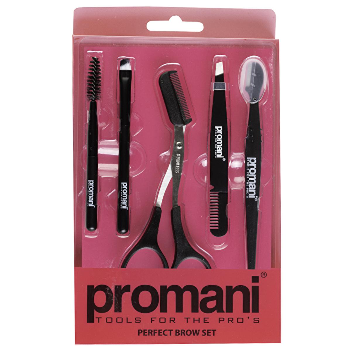 Promani Eyebrow Care Set - Professional Grooming Tools for Shaping, Tweezing, and Trimming - Beauty Accessories for Precise Eyebrow Shaping