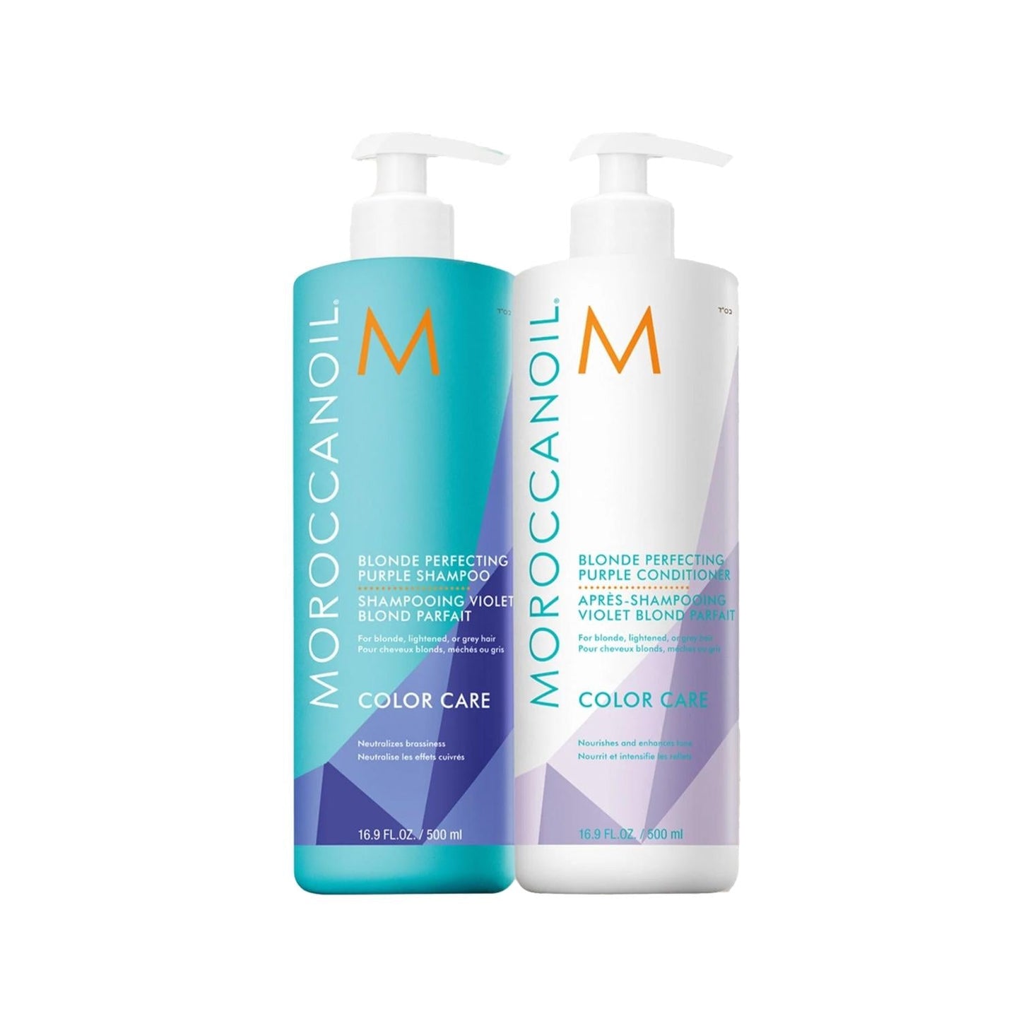 Moroccanoil Color Care Blonde Perfecting Shampoo & Conditioner Set