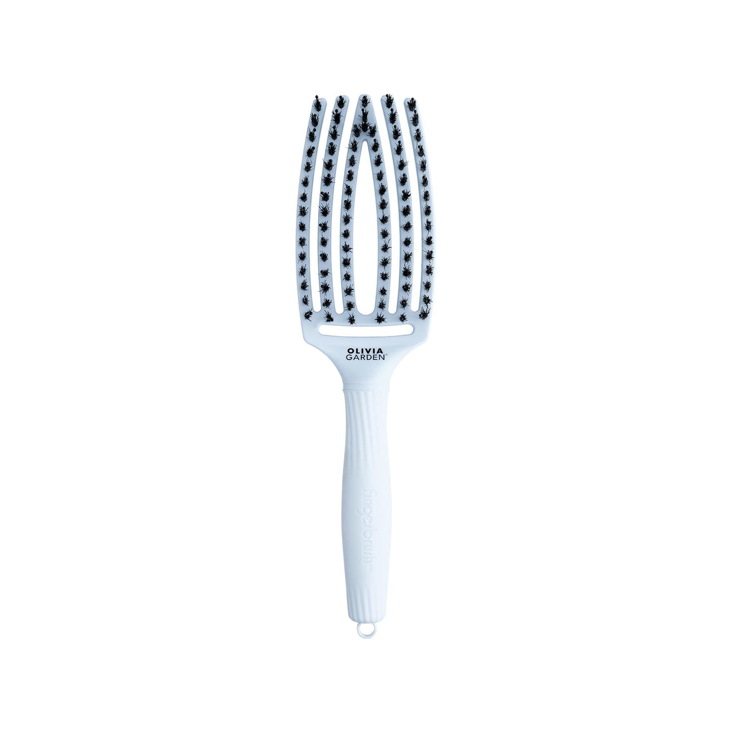 Olivia Garden Fingerbrush Care Ionic Boar & Nylon Pastel Blue