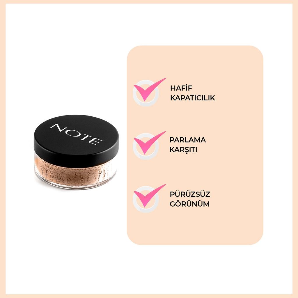 Note Cosmetique Loose Powder 04 Beige for Matte Finish 18g