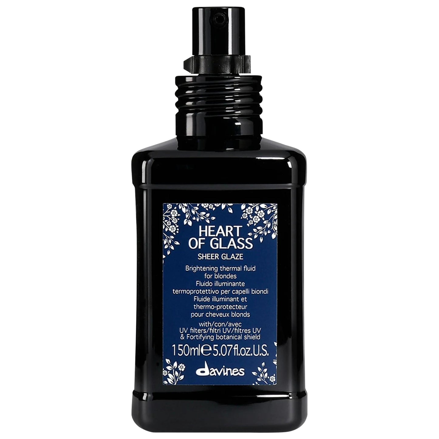 Heart of Glass Blonde Brightening Leave-On Hair Treatment with Thermal Protection - Vegan Hair Glaze for Blondes, Boosts Shine & Hydrates Hair