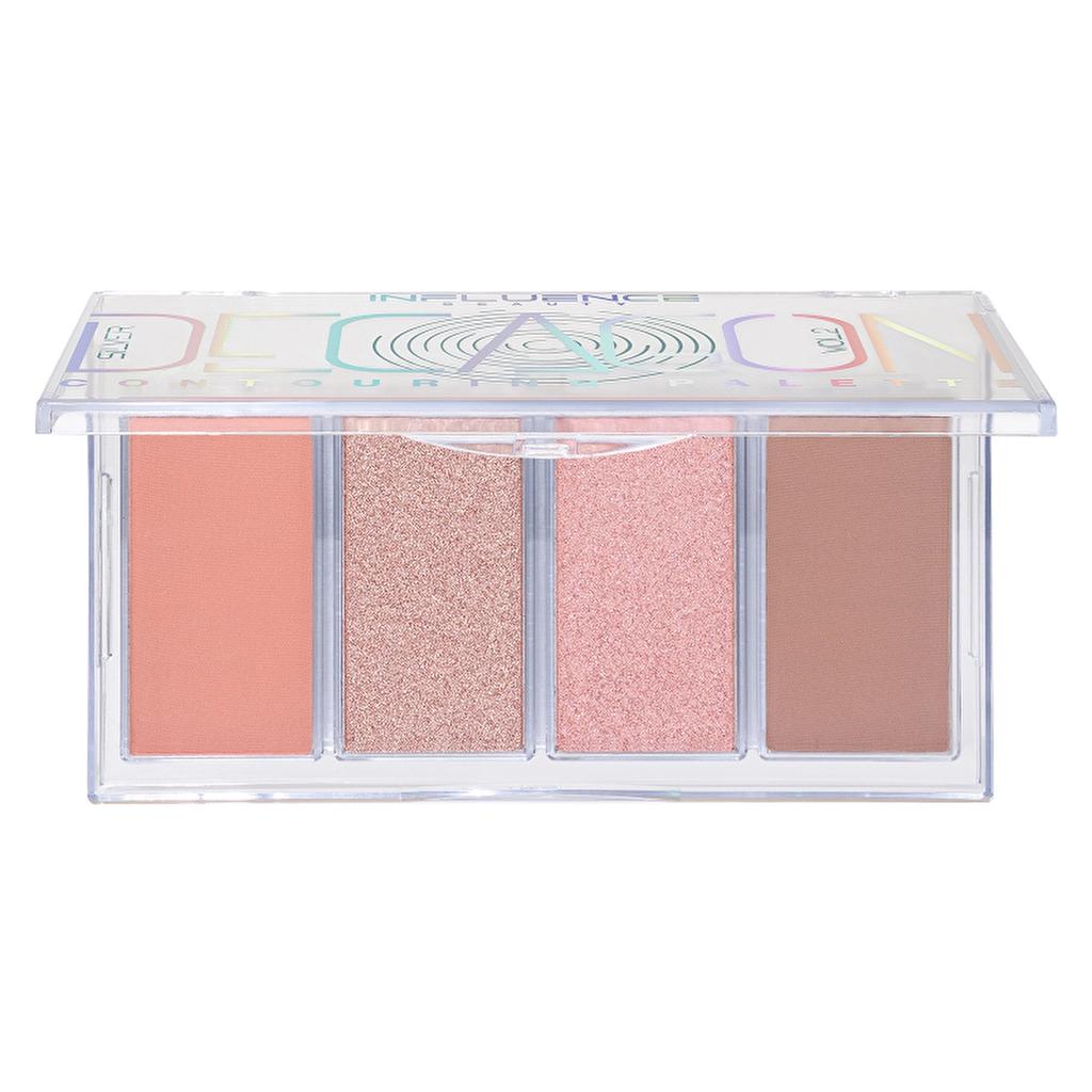 Influence Beauty Silver Decagon 4-in-1 Contour Palette 02