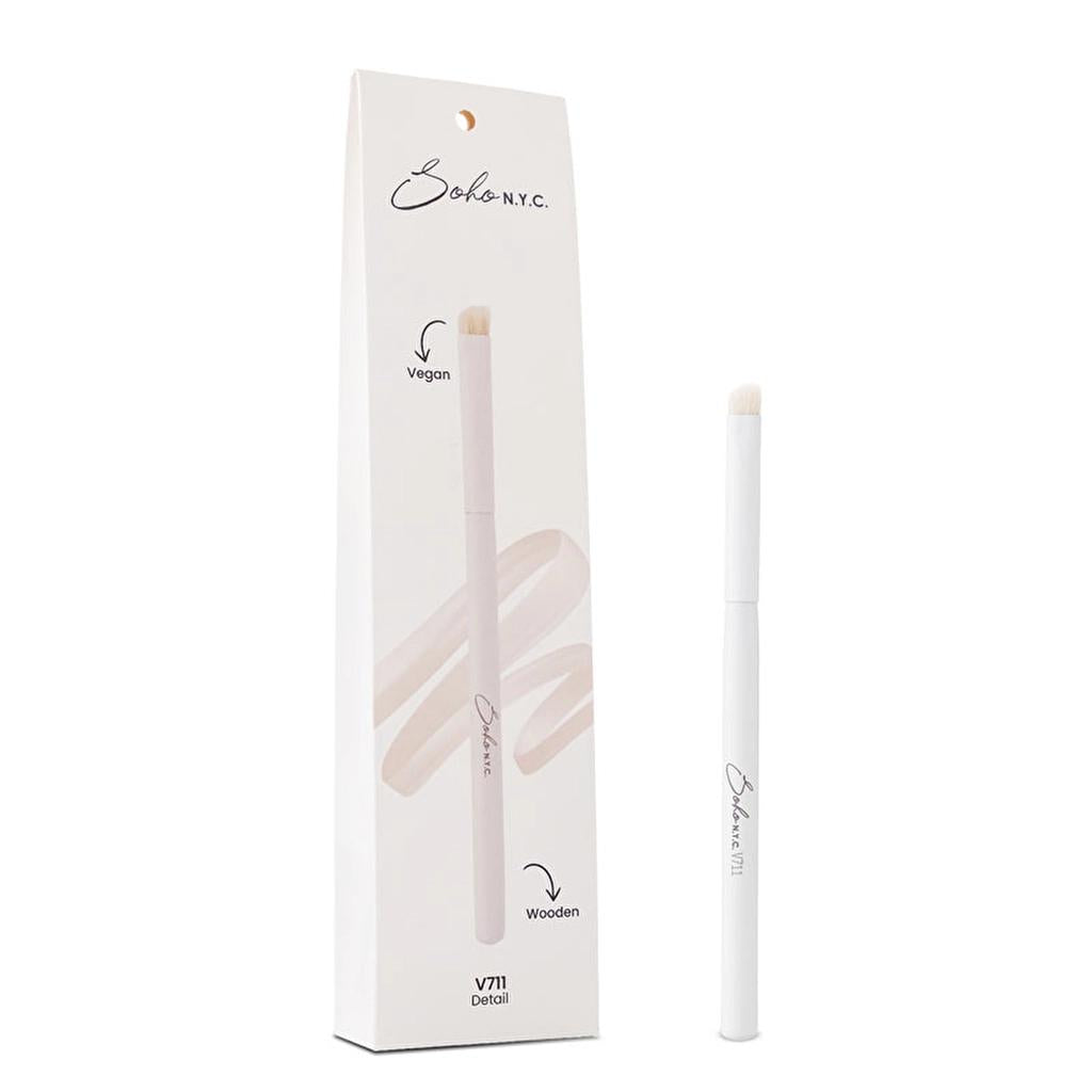 Soho N.Y.C. Vegan Angled Detail Makeup Brush V711 for Precise Lines