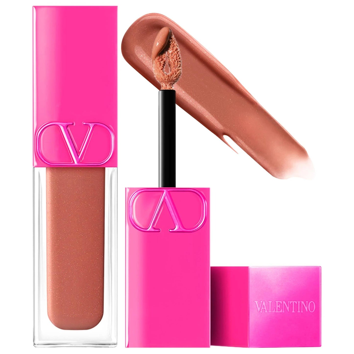Valentino Puffer Complex Lip Plumper Gloss: Get Fuller, Hydrated & High-Shine Lips - Iridescent & Smoothing Lip Gloss