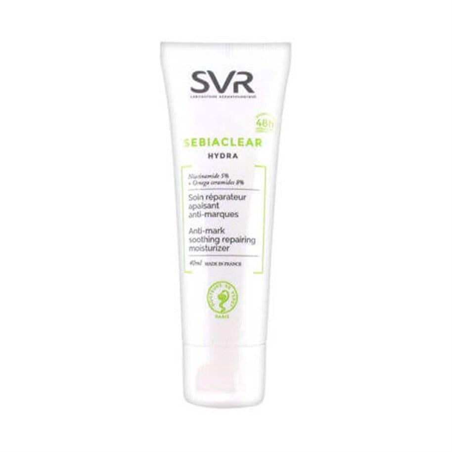 SVR Sebiaclear Hydra: Anti-Acne Moisturizer - Reduce Blemishes, Dark Spots & Control Sebum. Soothing, Hydrating, Makeup Base
