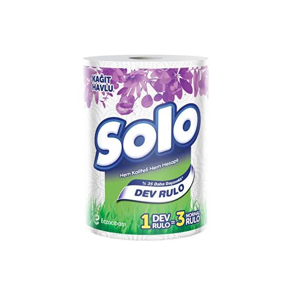 Solo Dev: Soft & Durable Double Layer Paper Towel Roll | Highly Absorbent Kitchen Cleaning Towels, Large Roll for Economy Use