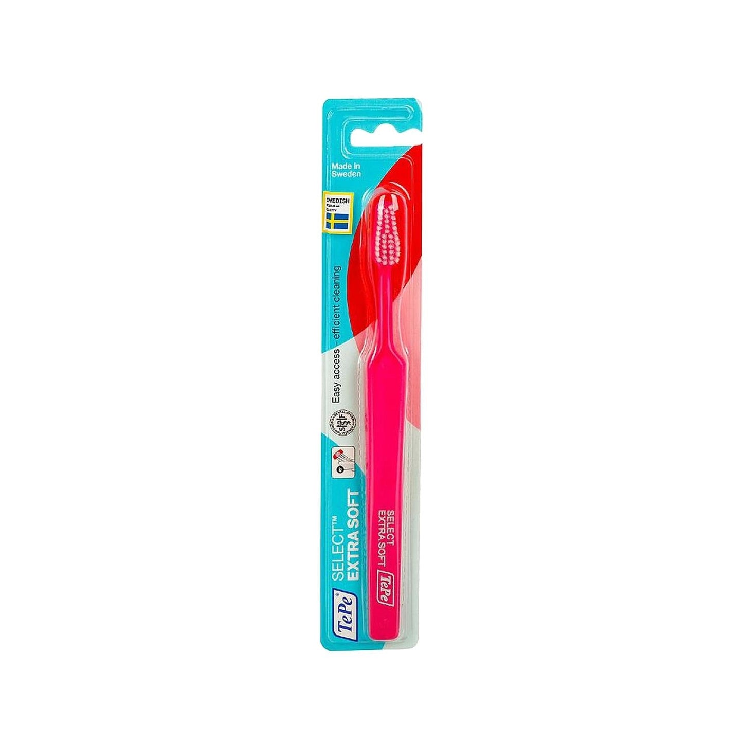 Tepe Manual Toothbrush Select Extra Soft Pink - Gentle on Teeth & Gums, Sensitive Mouth Friendly