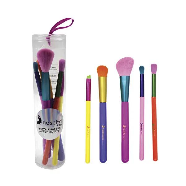 Nascita 5-Piece Makeup Brush Set - Essential Beauty Tools for Precise Application