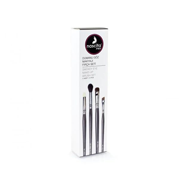 Nascita Professional Smokey Eye Makeup Brush Set for Detailed Eye Makeup - Includes Mixing, Pencil, Shading, and Eyeliner Brushes