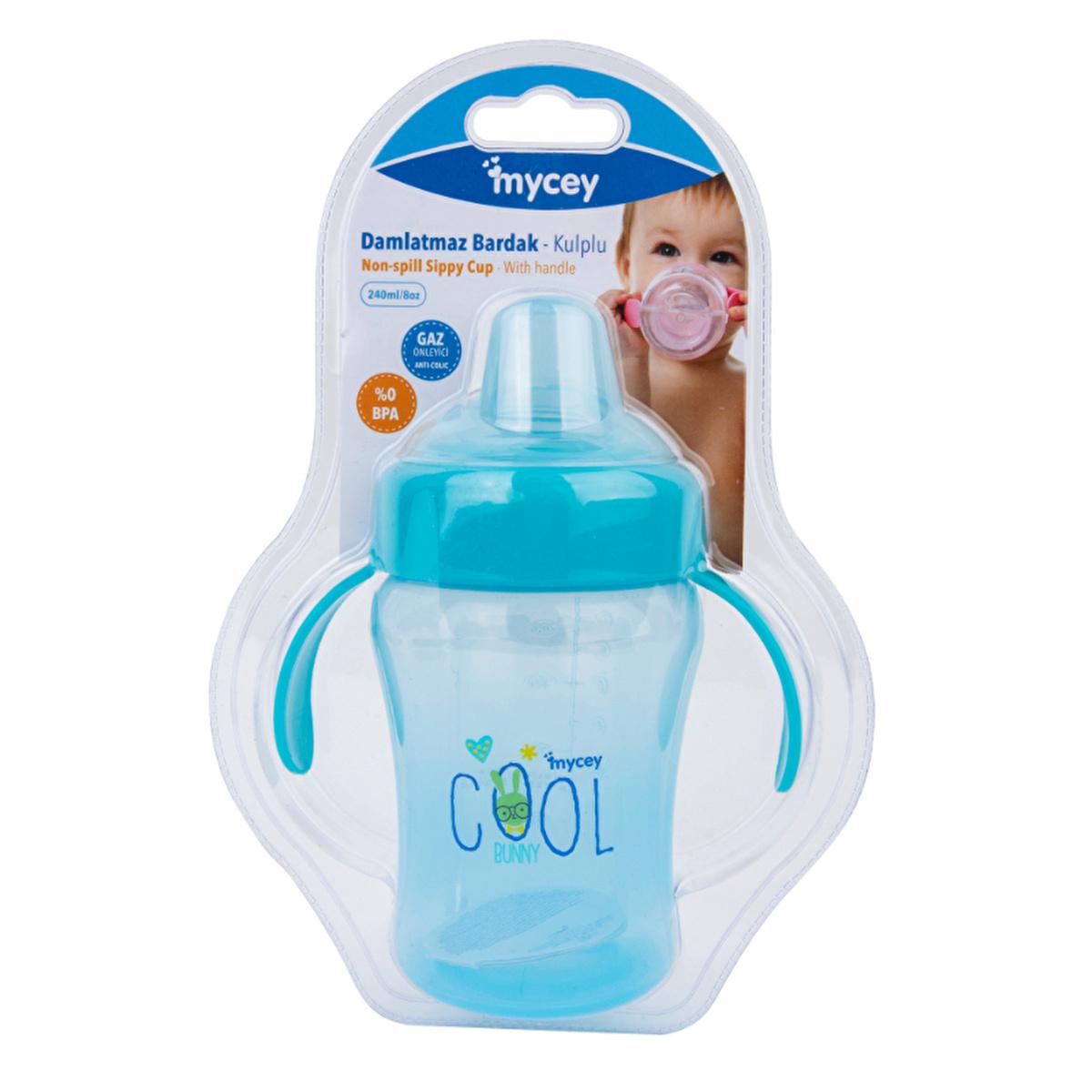 Mycey Anti-Colic Baby Sippy Cup - Leak-Proof, BPA-Free, Bunny Design for 6+ Months