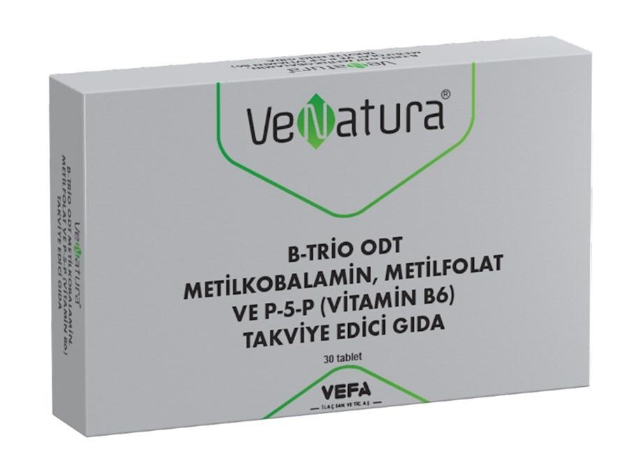 VeNatura Vitamin B Supplement - B6, B12, Folate - Orally Disintegrating Tablets for Adults