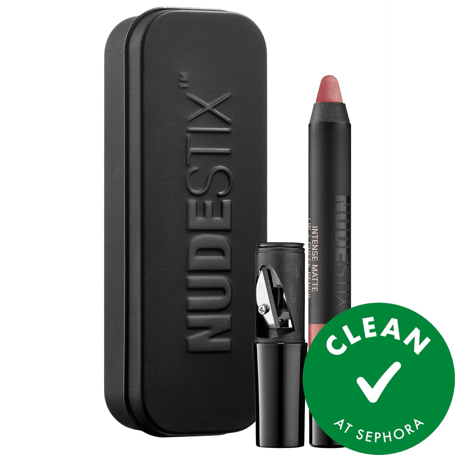 NUDESTIX Love is Louder Lip + Cheek Pencil: Multi-Use, Natural, Cruelty-Free Makeup for Lips and Cheeks - Supports Mental Health