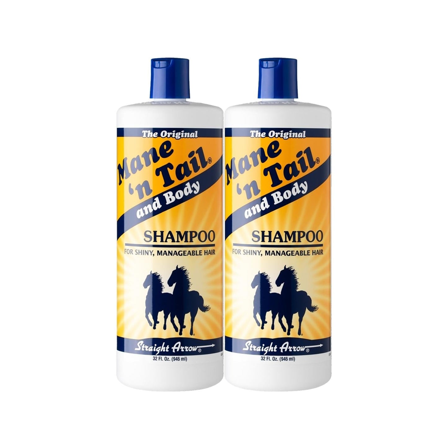 Mane 'n Tail Original Hair and Body Shampoo, 946ml x 2 Pack - Gentle Cleansing, Long-Lasting Value